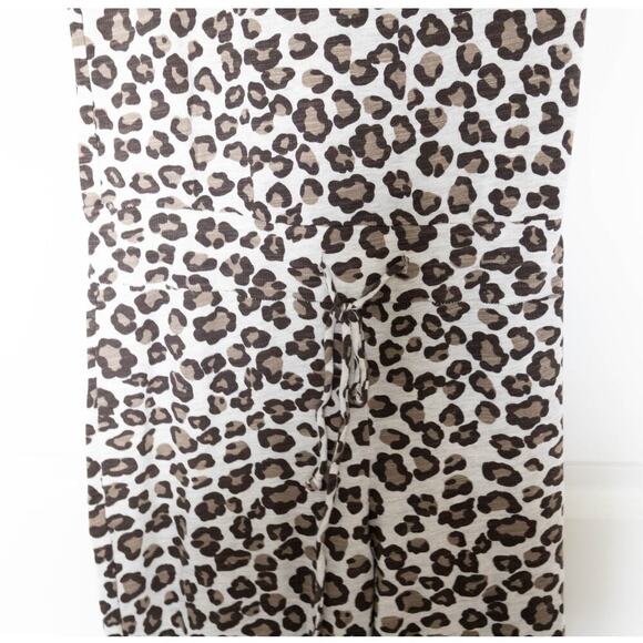 Monrow Anthropologie Leopard One Piece Jumper Size Medium - Picture 3 of 9
